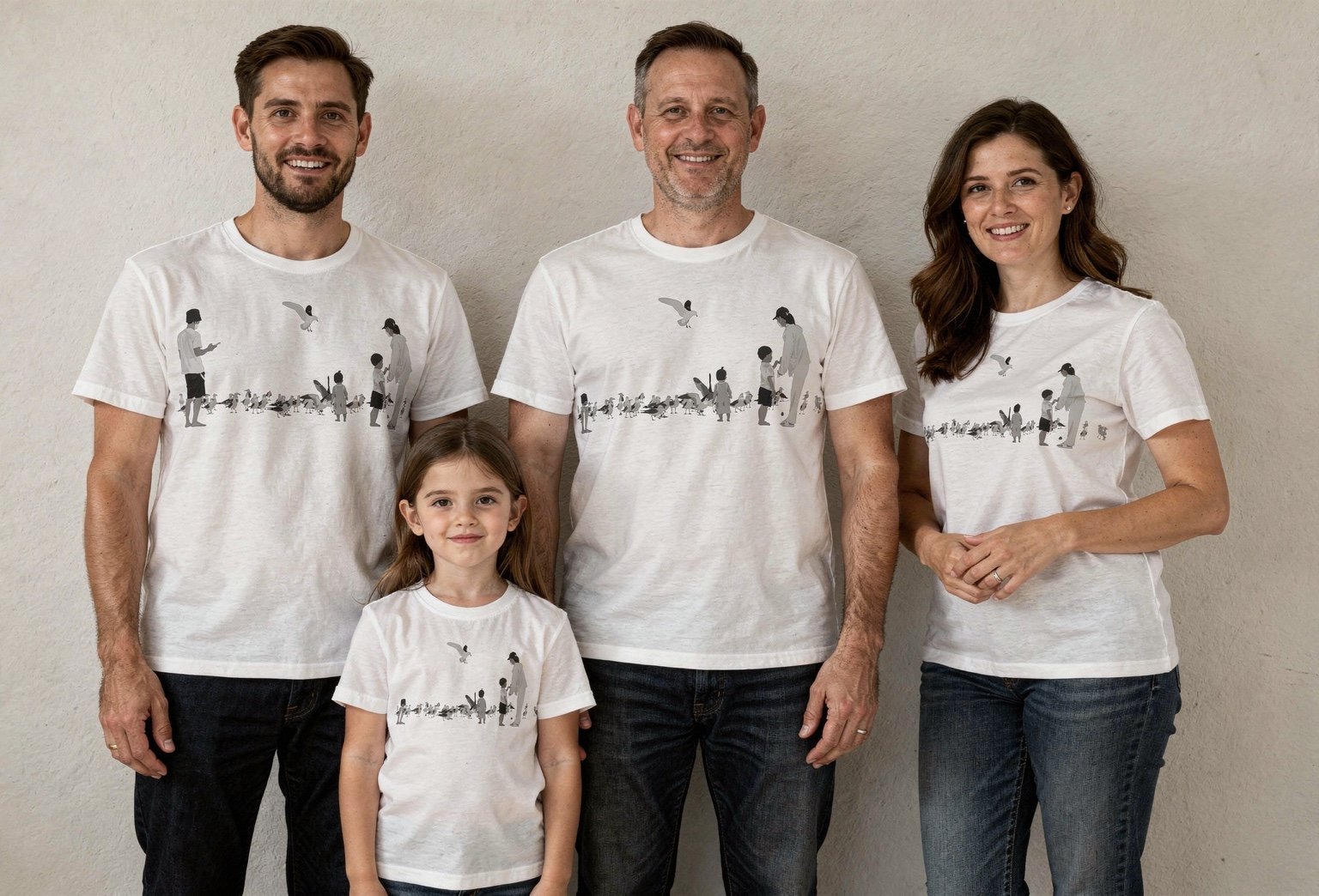 편집샵 1호, 갯벌의 시간 편집샵 1호 이미지 - 가족 티셔츠