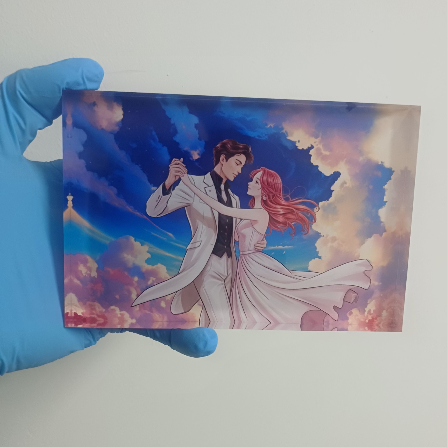 화이트데이 선물로 만들어 본 포토블록 포토블록 손에 들고